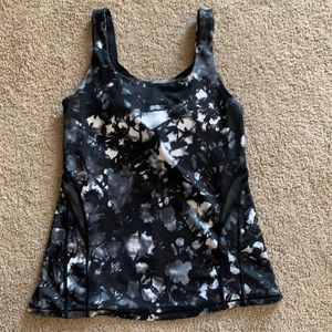 Lululemon Marble Crisscross Built-in-Bra Tank Top